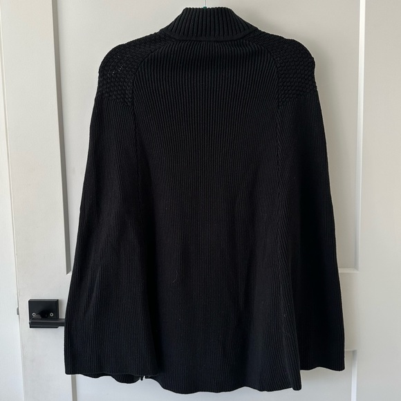 NWT G.I.L.I. (Got It Love It)Black Poncho/Cape Fall Spring Size XS/S - Picture 8 of 11
